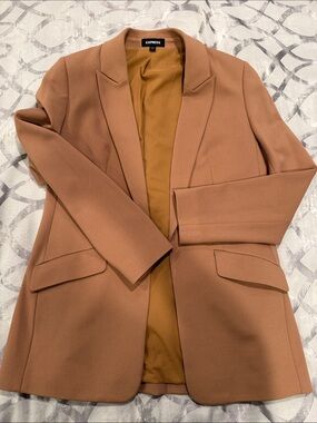 Express Tan Camel Blazer Jacket
